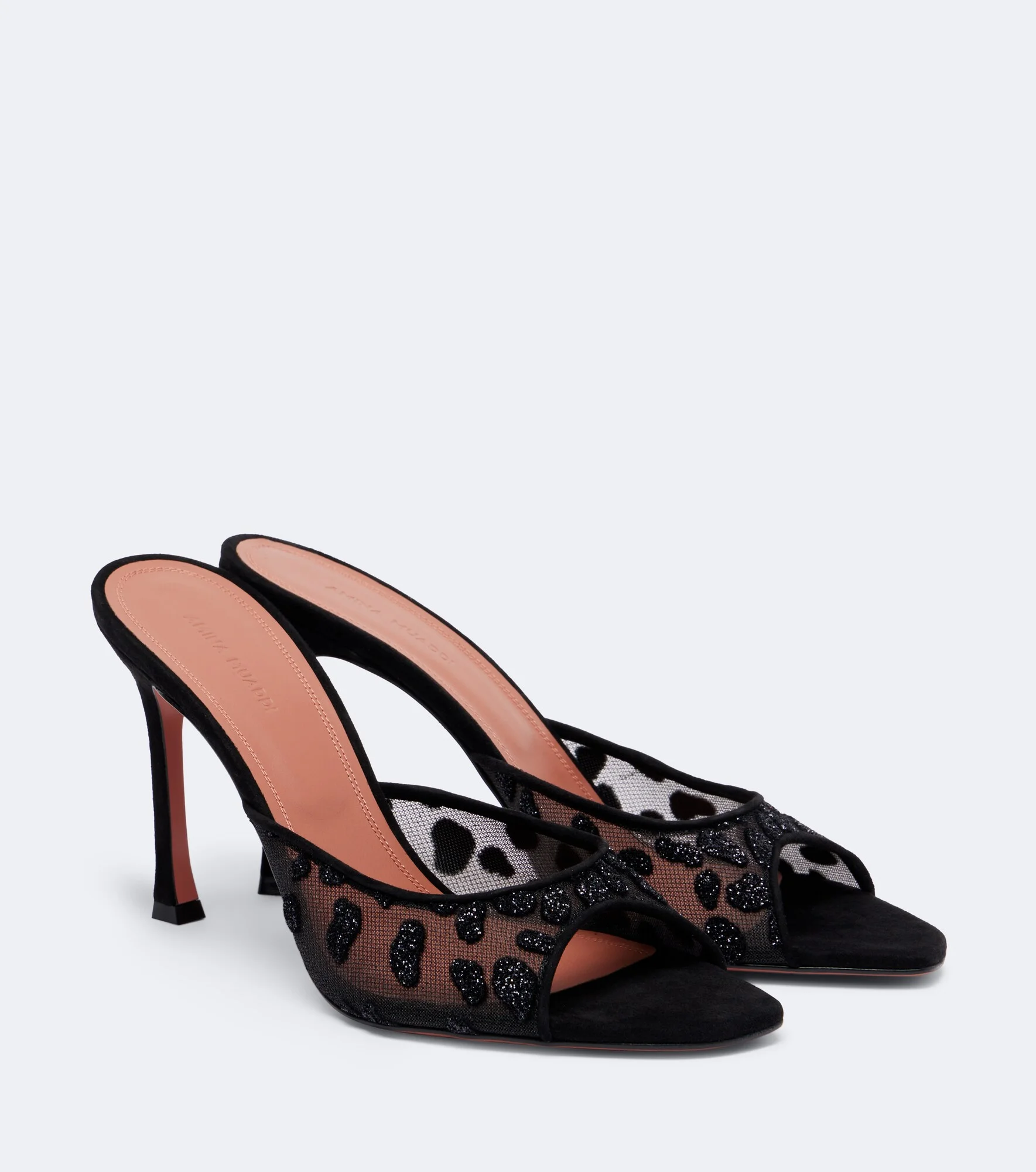 Alexa embellished mesh mules - 1