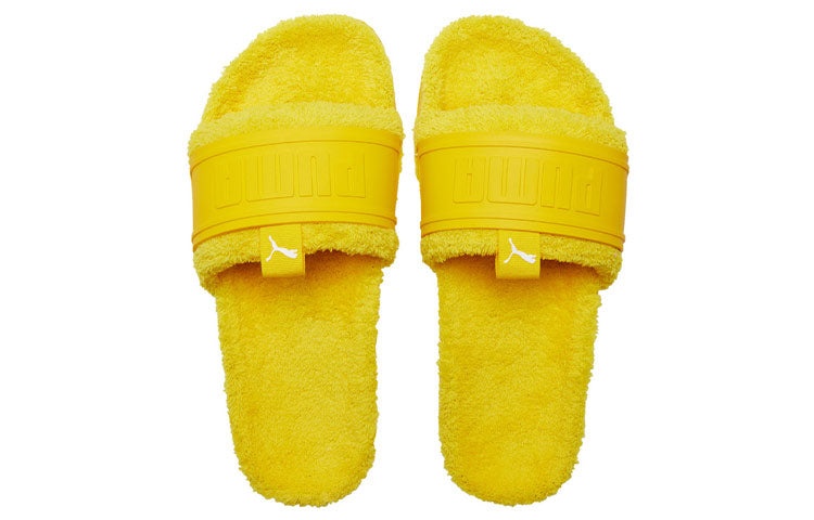 PUMA Leadcat Ylm Slide Winter YellowThickenedSlippers Yellow 384411-02 - 4