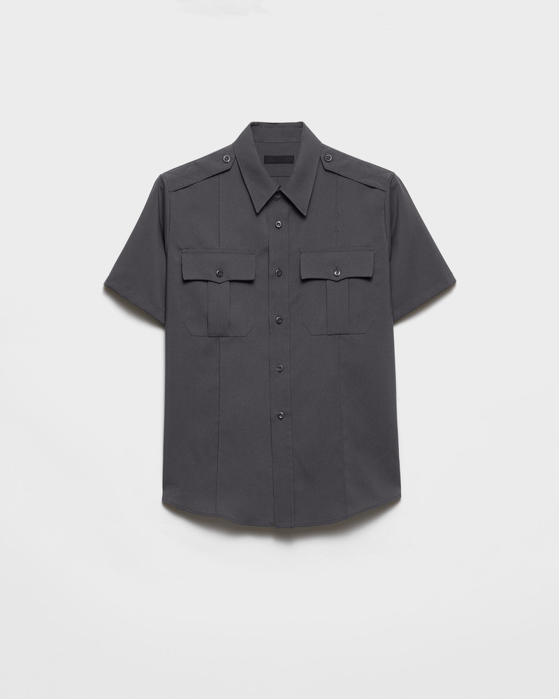 Short-sleeved technical fabric shirt 1