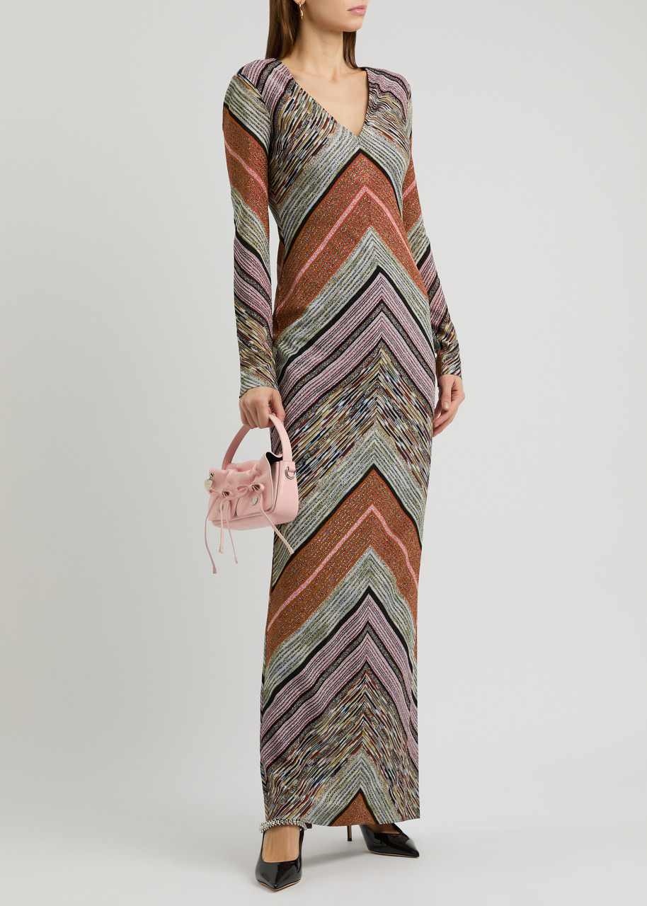 Missoni Striped-intarsia Metallic-knit Maxi Dress - 4