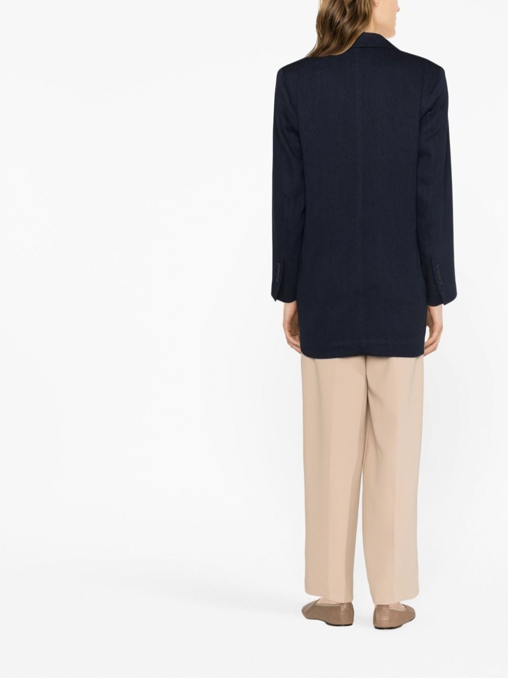 faux double-breasted blazer - 4