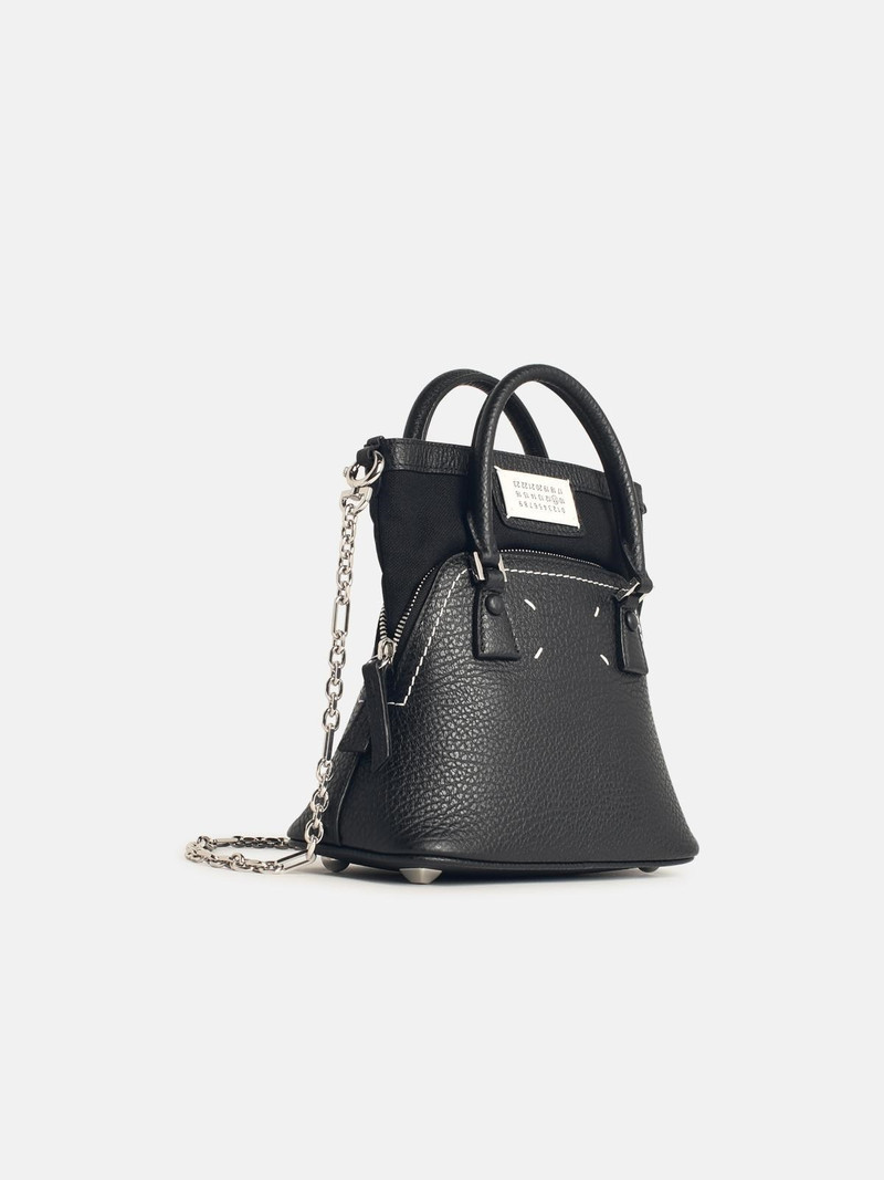 Maison Margiela MICRO '5AC' BLACK LEATHER BAG outlook