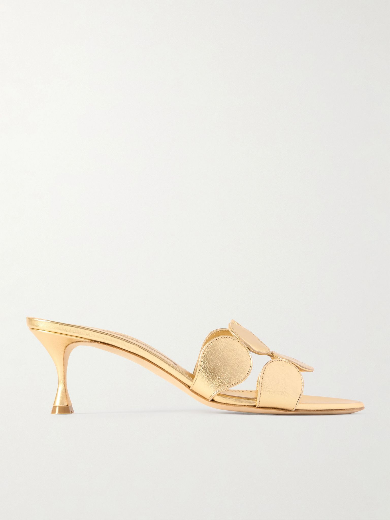 Haribalmu 50 metallic leather sandals Gold - 1