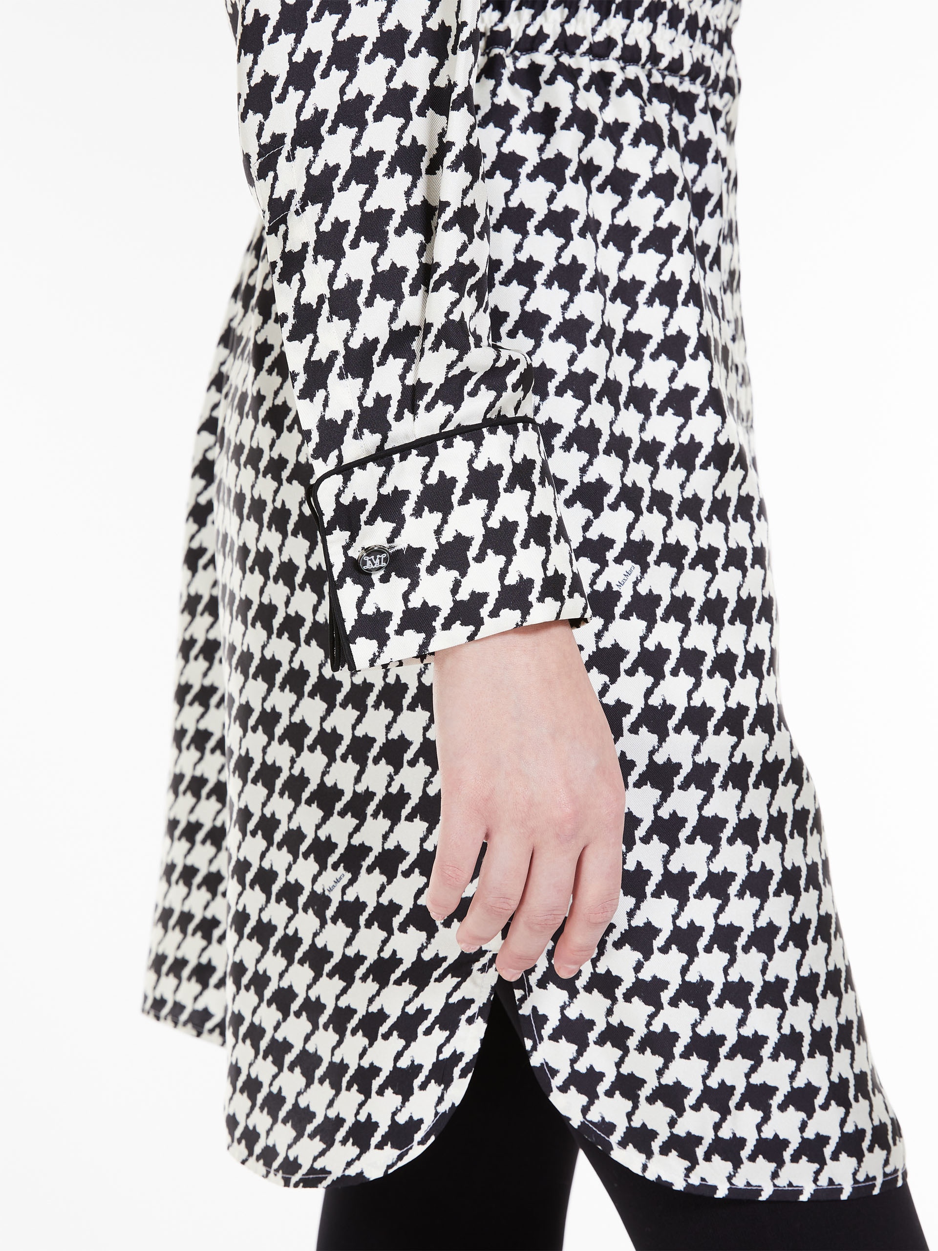 ARCA Printed silk shirt dress - 5