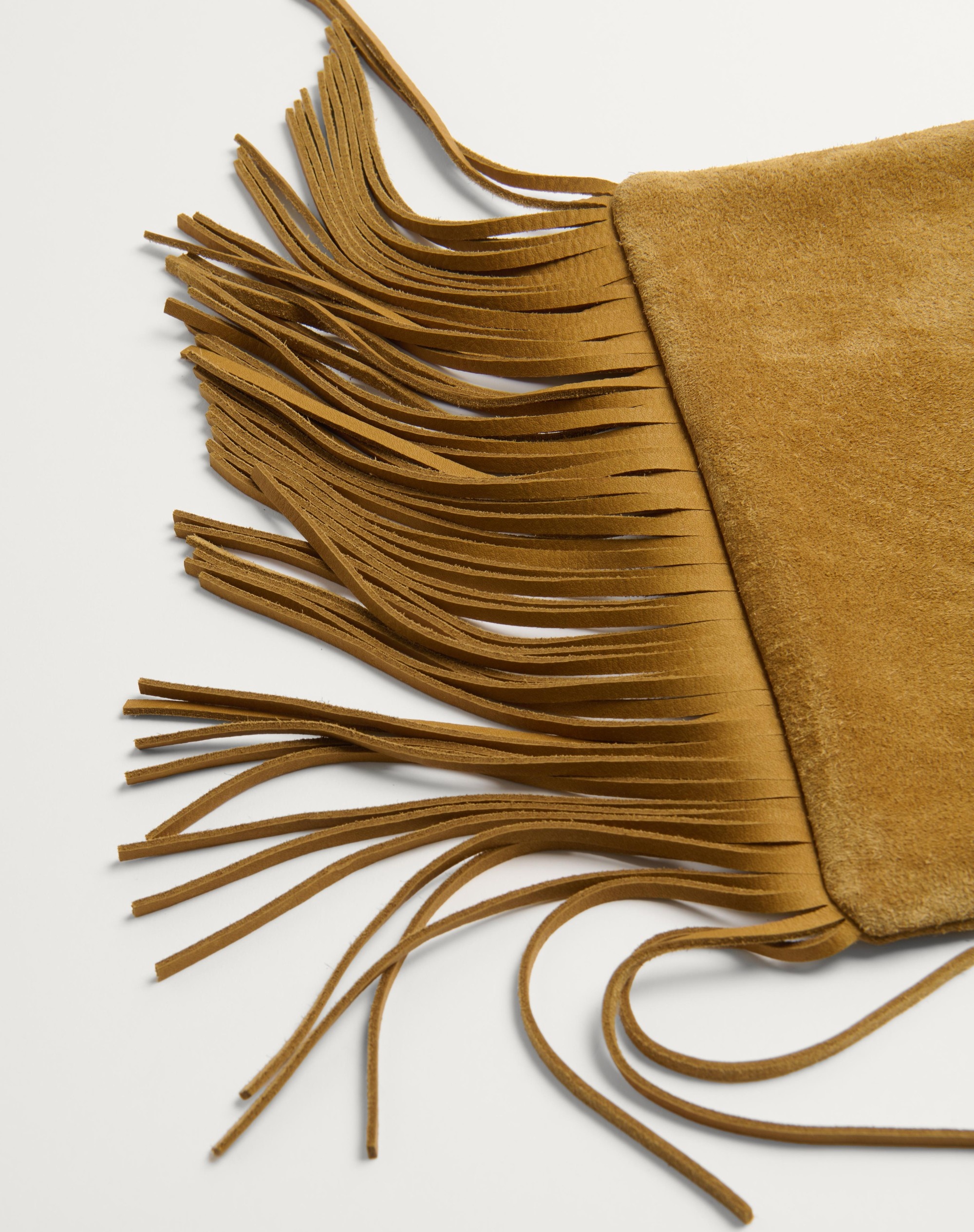 VALENTINO GARAVANI NELLCÔTE SUEDE SHOULDER BAG WITH FRINGES - 8