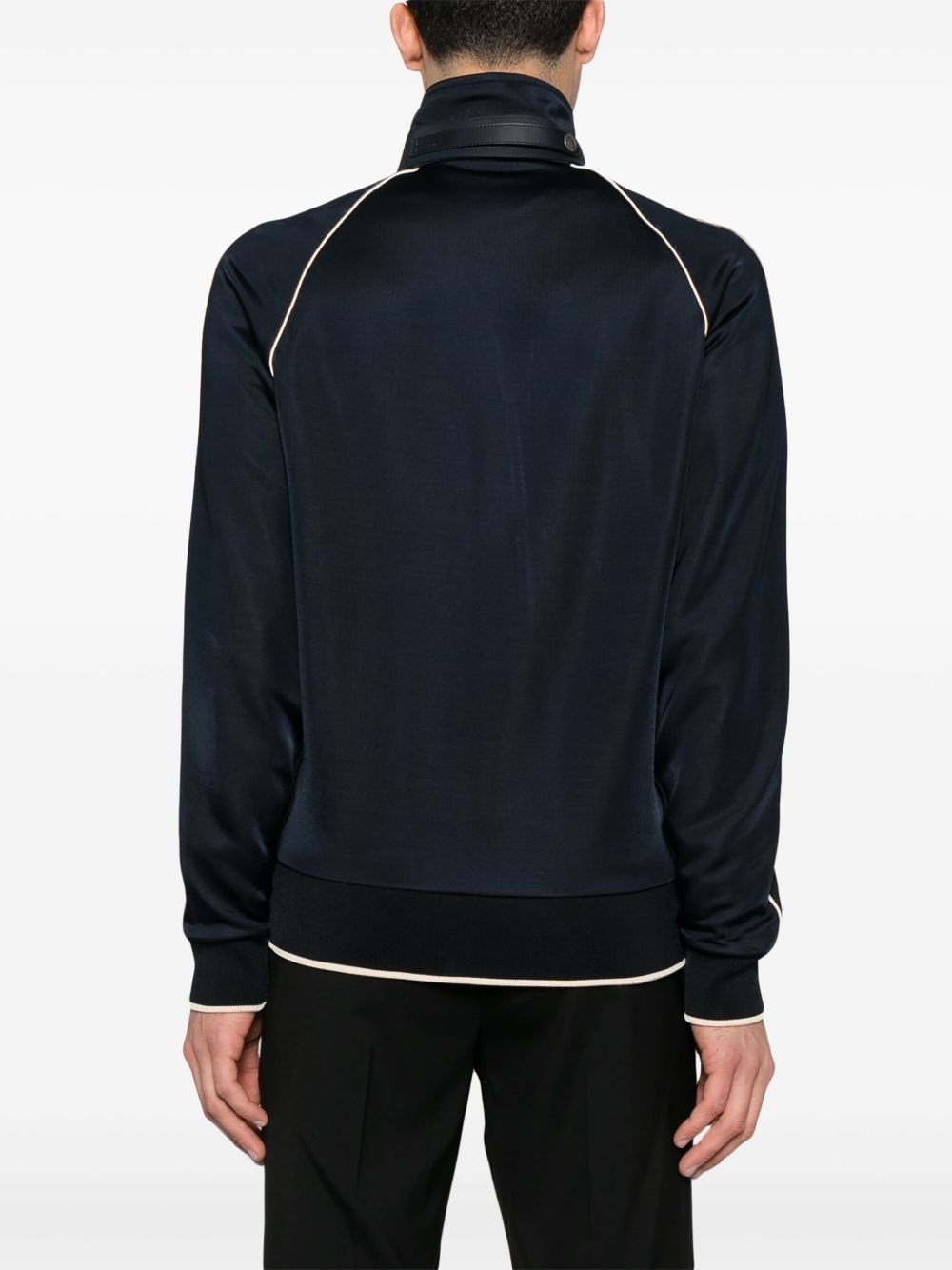 piping-detail sports jacket - 4