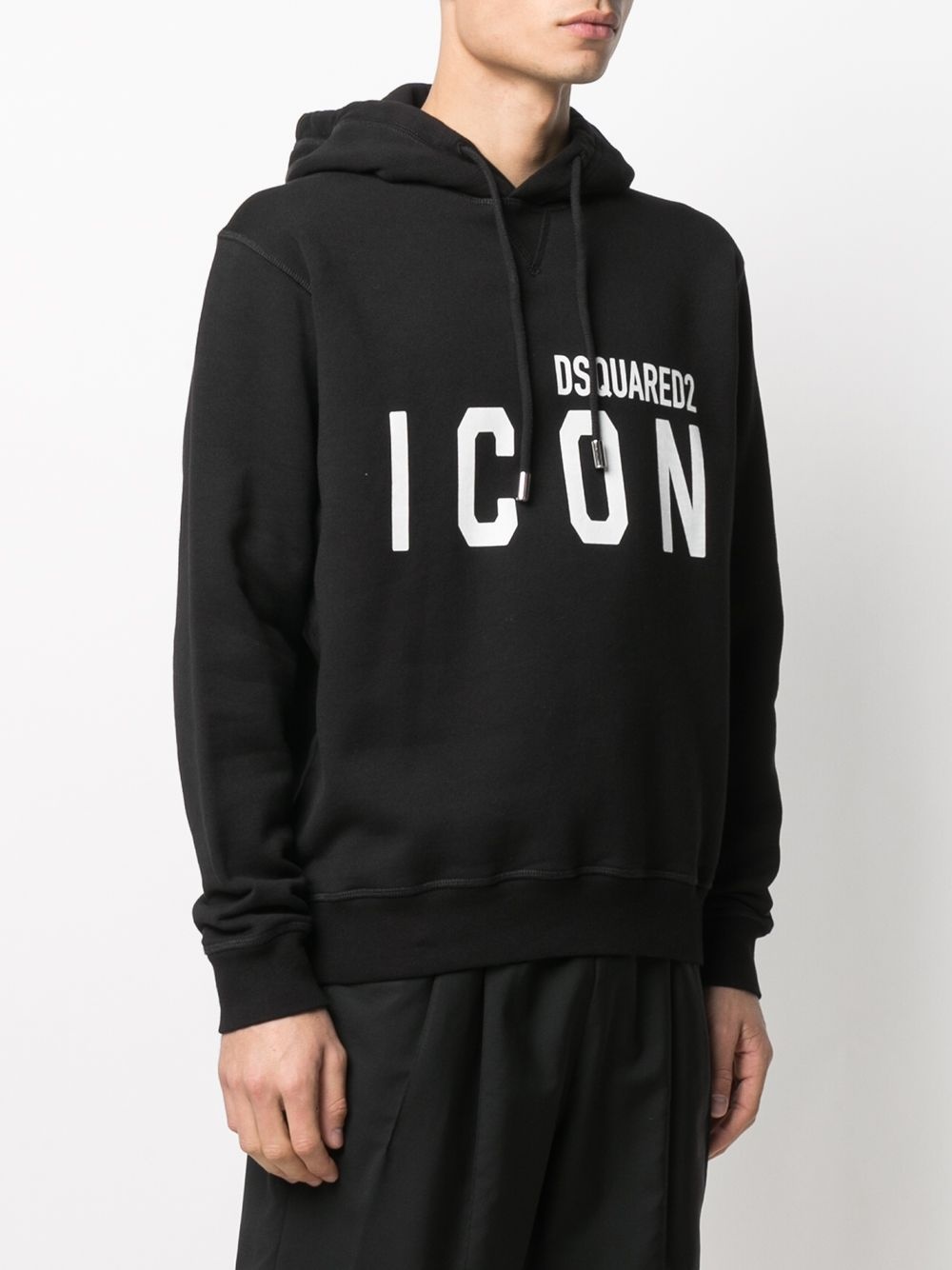 Icon-print hoodie - 3