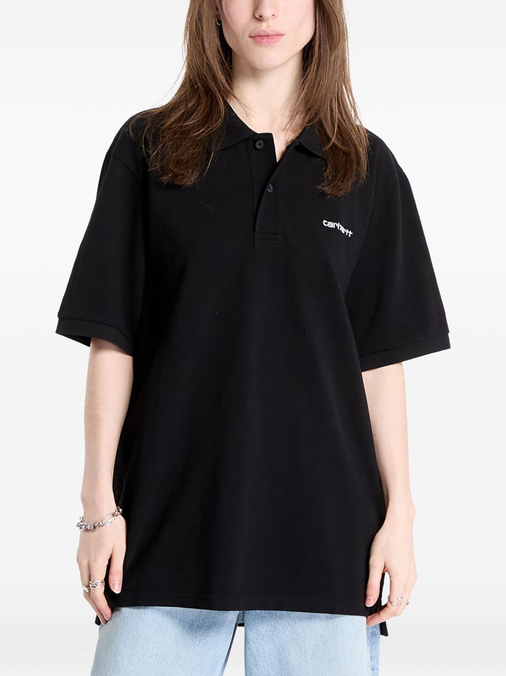 Script-logo polo shirt - 4