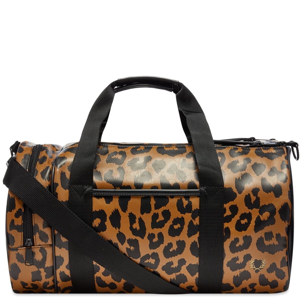 Fred Perry Authentic Leopard Print Barrel Bag - 1