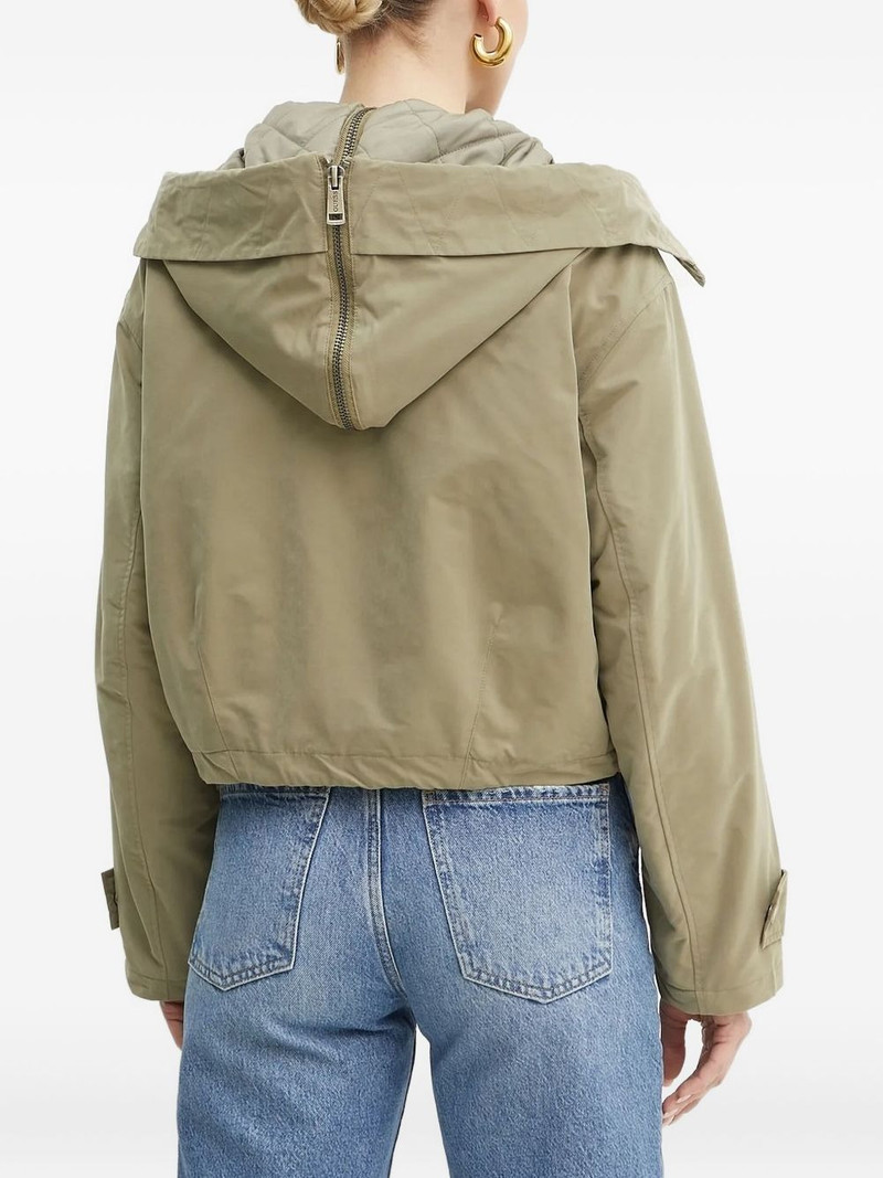 GUESS USA hooded button-fastening puffer jacket outlook