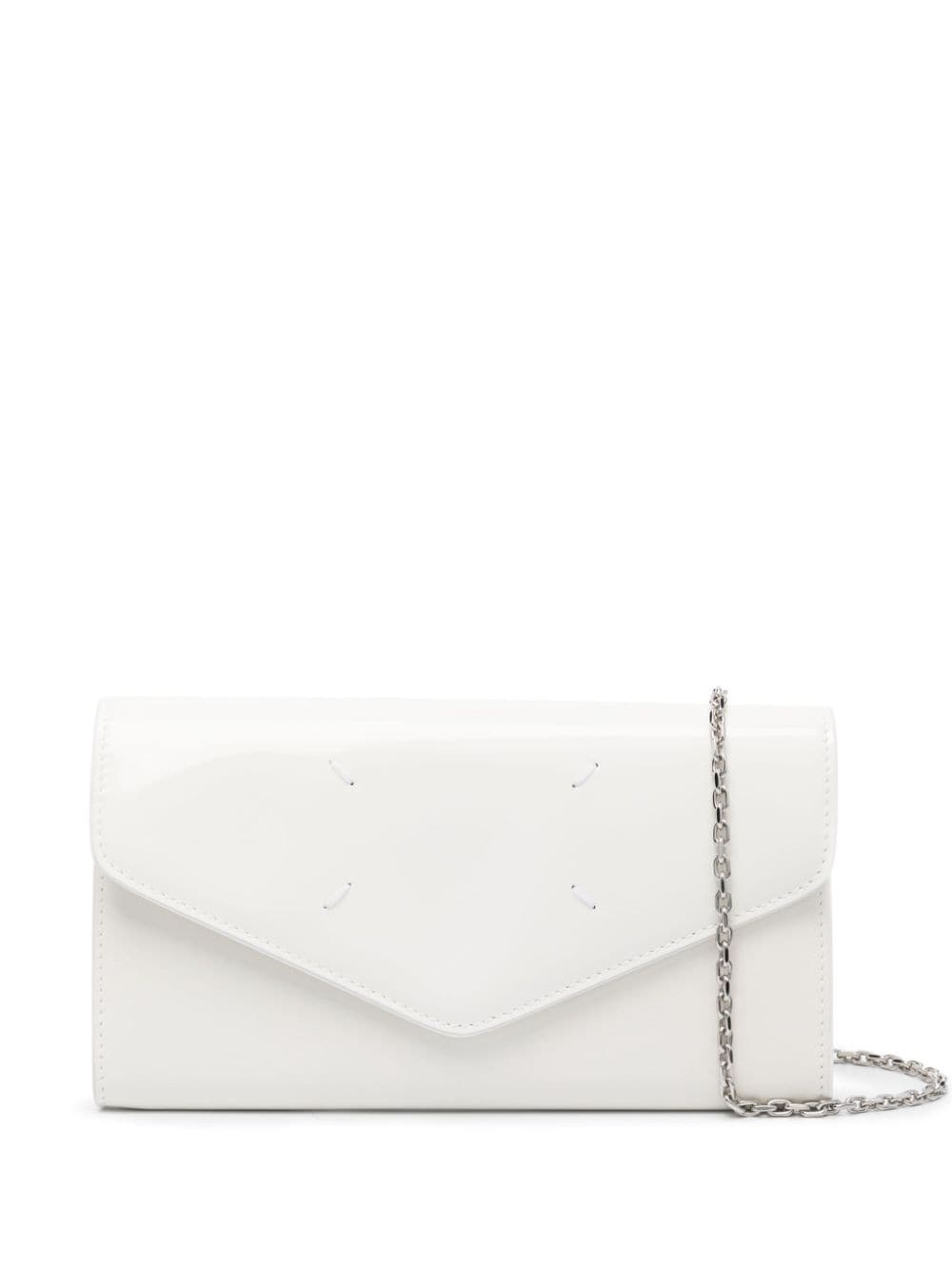 Four-stitch leather clutch bag - 1