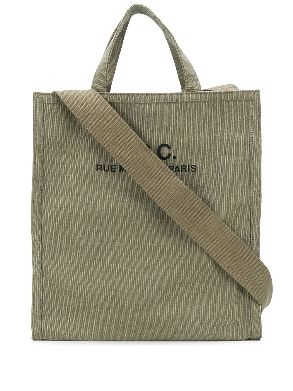 logo cotton tote bag - 1