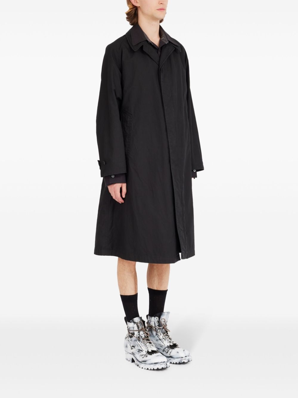 layered trench coat - 3