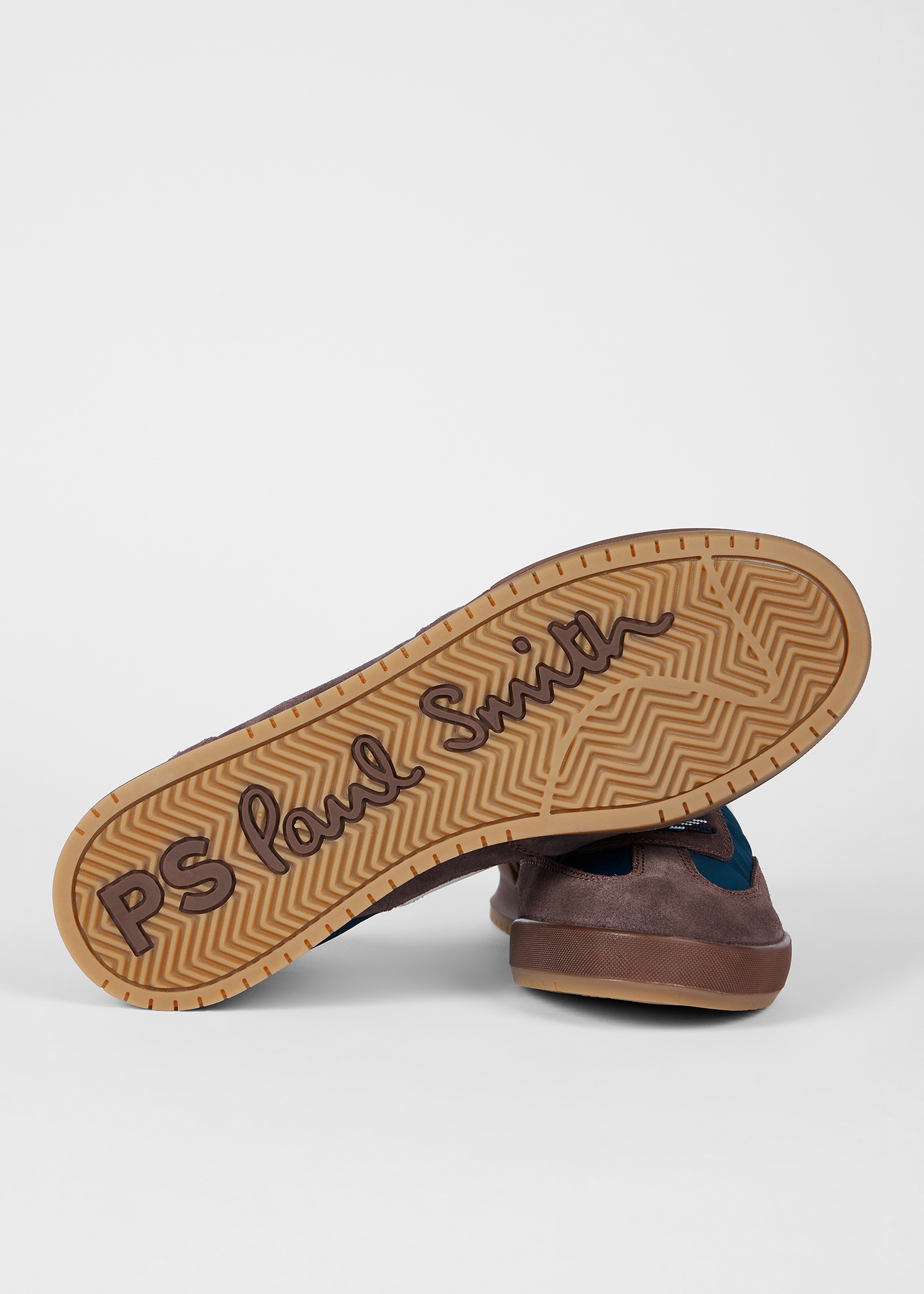 Burgundy And Navy Suede 'Dover Trainers - 5