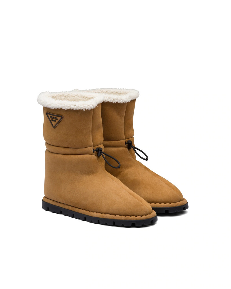 Prada Shearling booties outlook