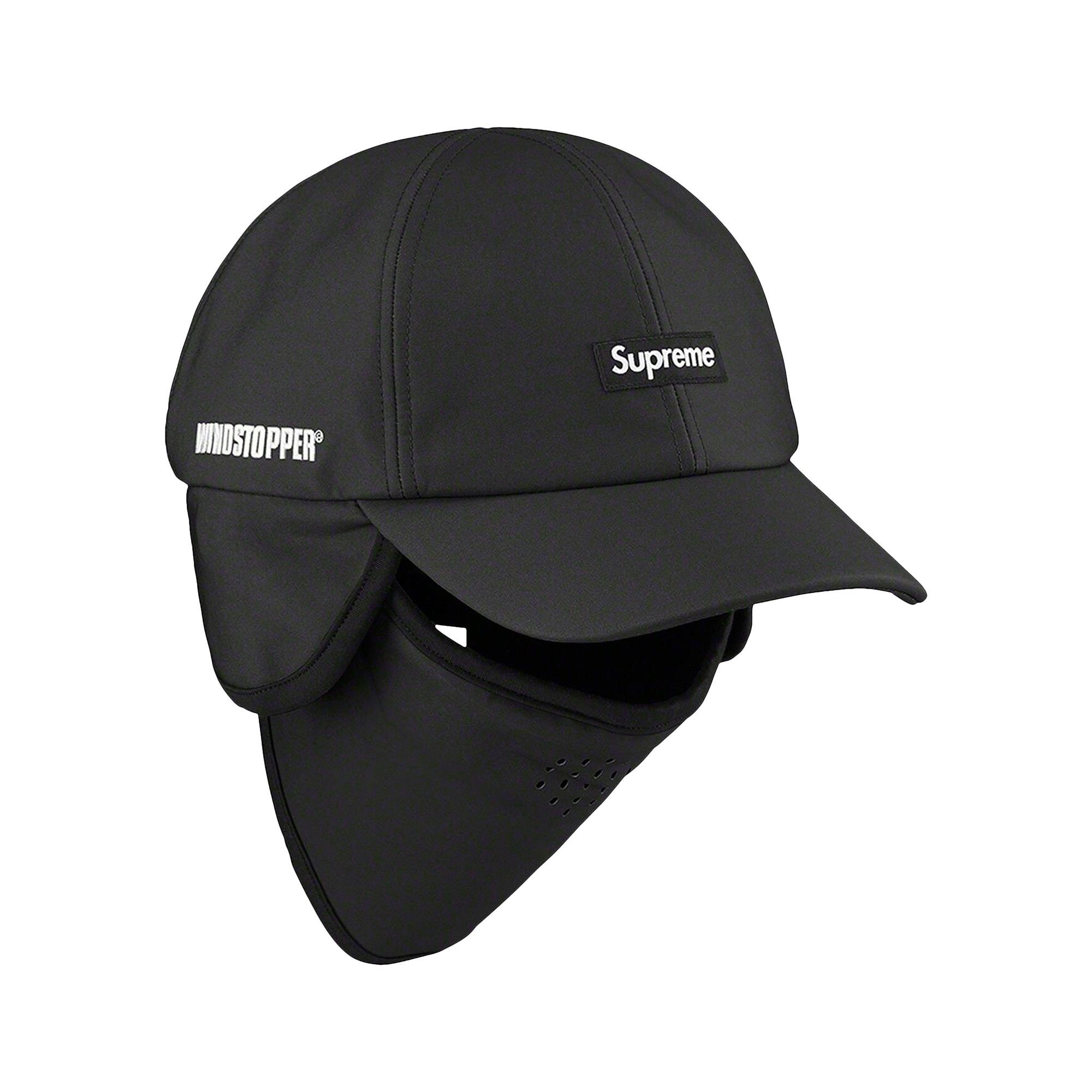 Supreme x WINDSTOPPER Facemask 6-Panel 'Black' - 1