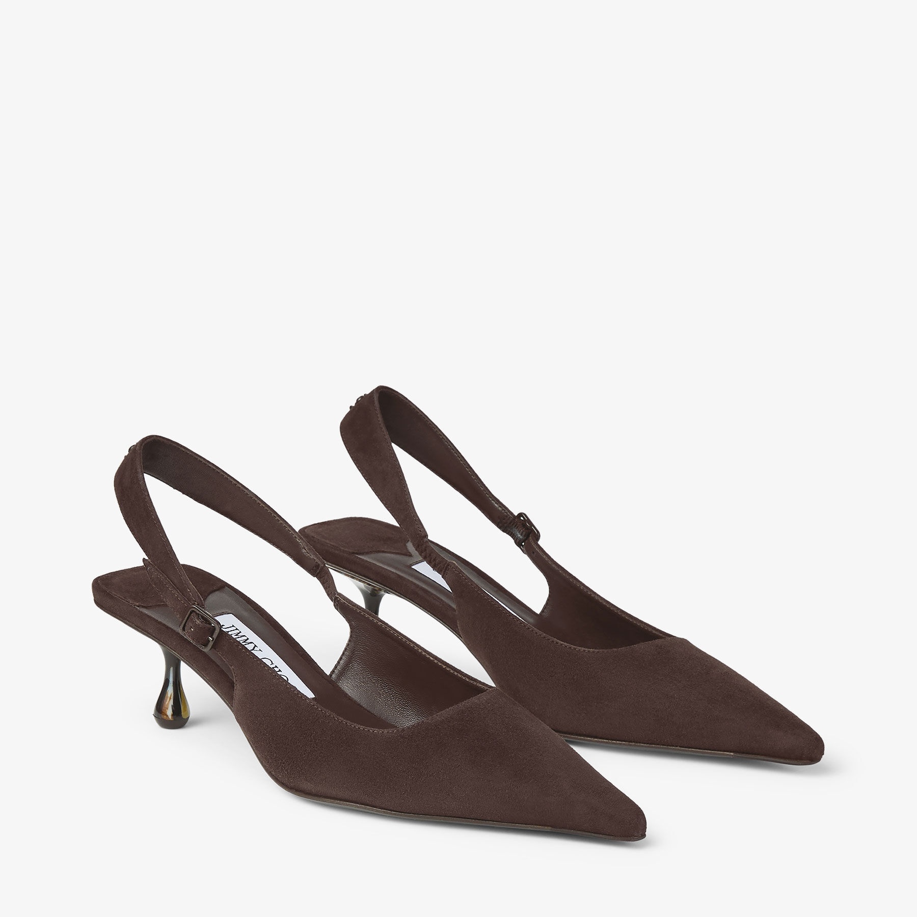 Amel 50
Chocolate Suede Pumps - 3