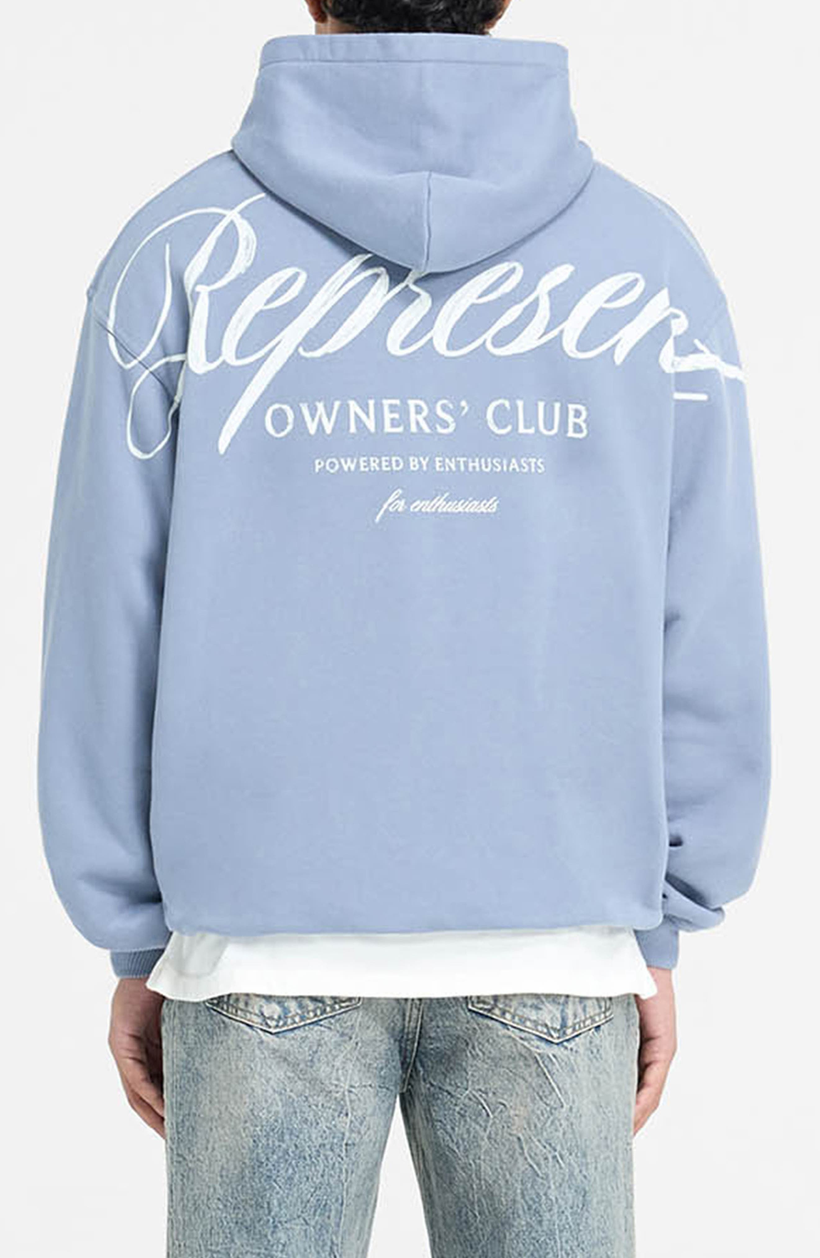 Represent Owners Club Graphic Hoodie in Dusty Blue at Nordstrom - 2