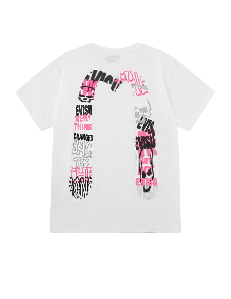 Logo and Graffiti Daicock Print Boyfriend T-Shirt 1