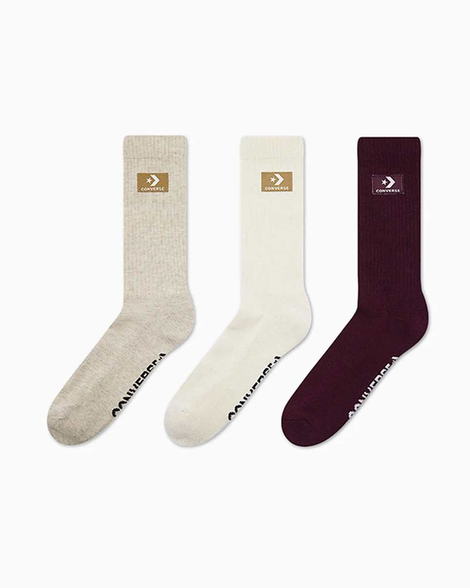 3-Pack Stacked Patch Crew Socks - 1
