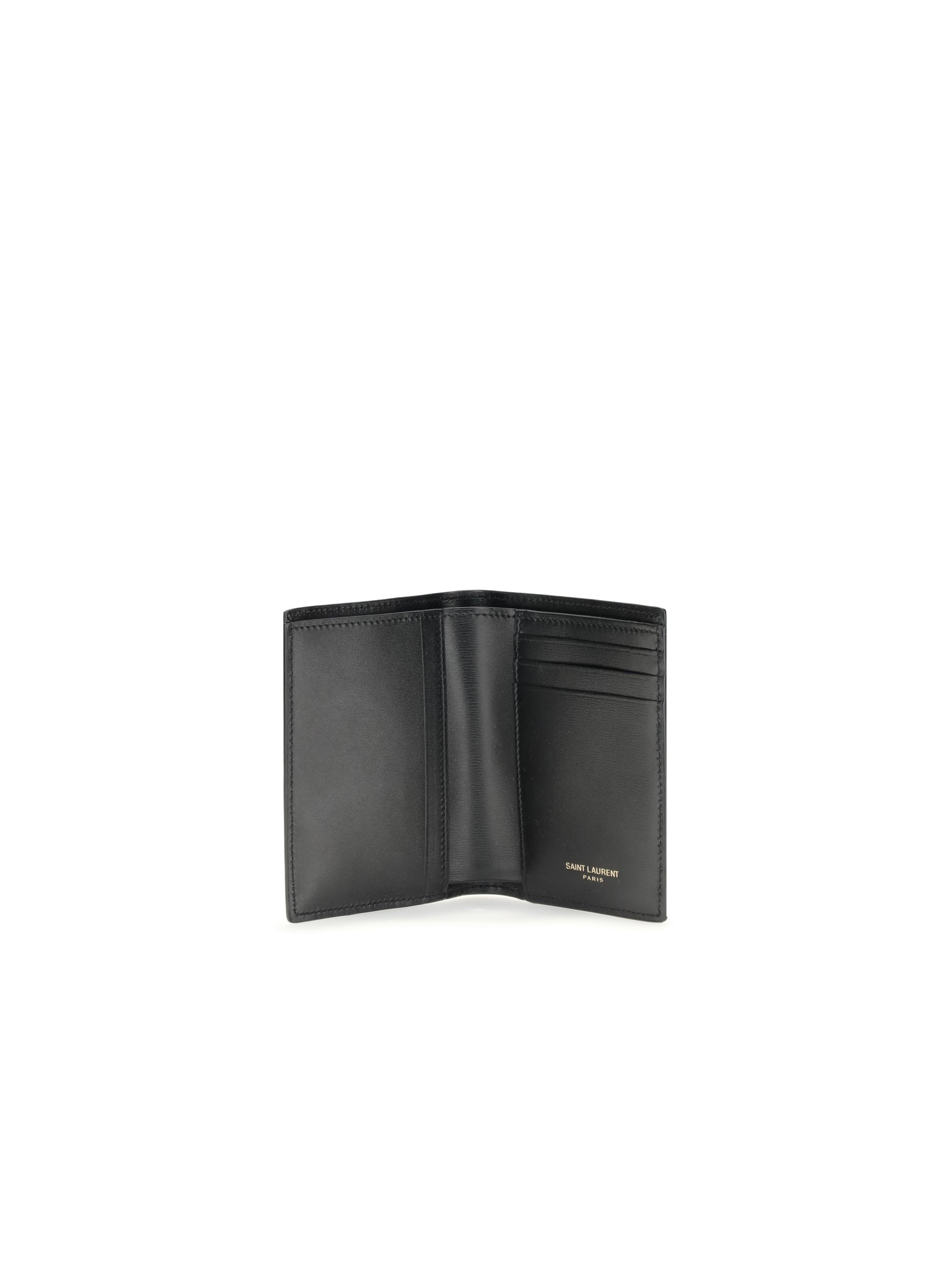 Saint Laurent Men Tiny Cassandre Credit Card Holder - 3