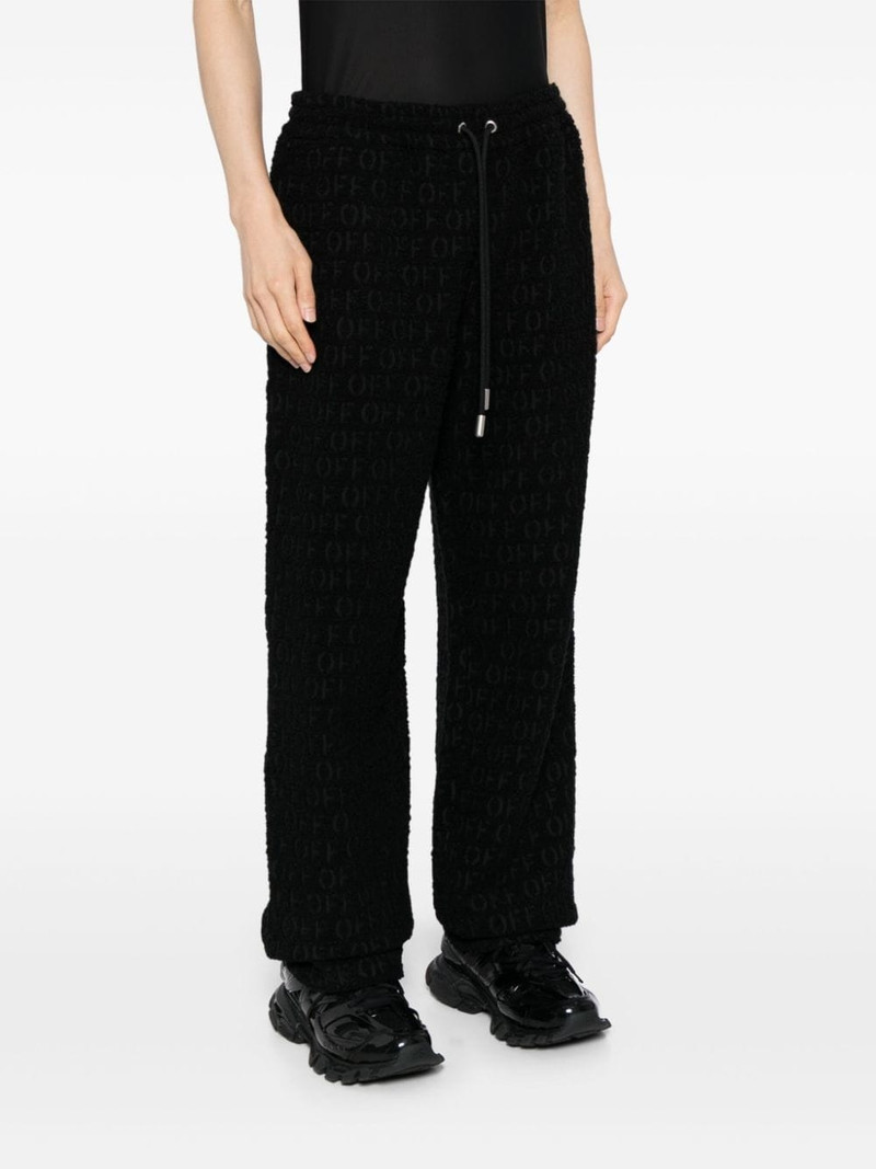 logo print wide leg trousers 3