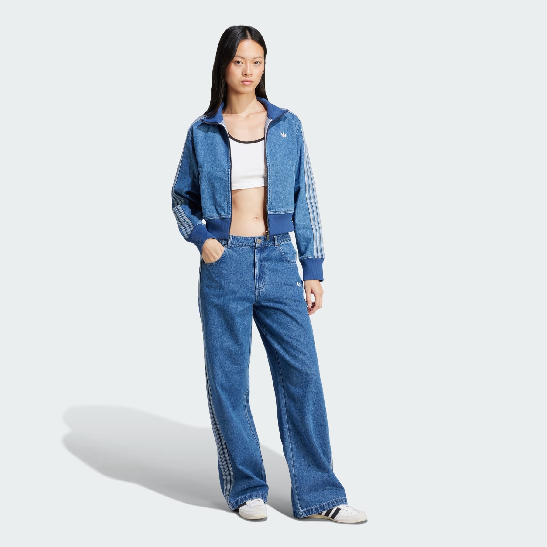 Adicolor Denim 3-Stripes Track Pants - 4