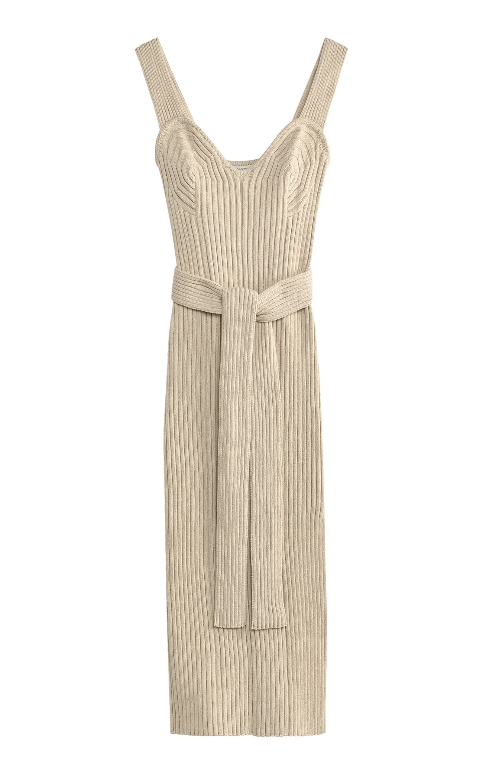 Knit Scarf Maxi Dress neutral - 1