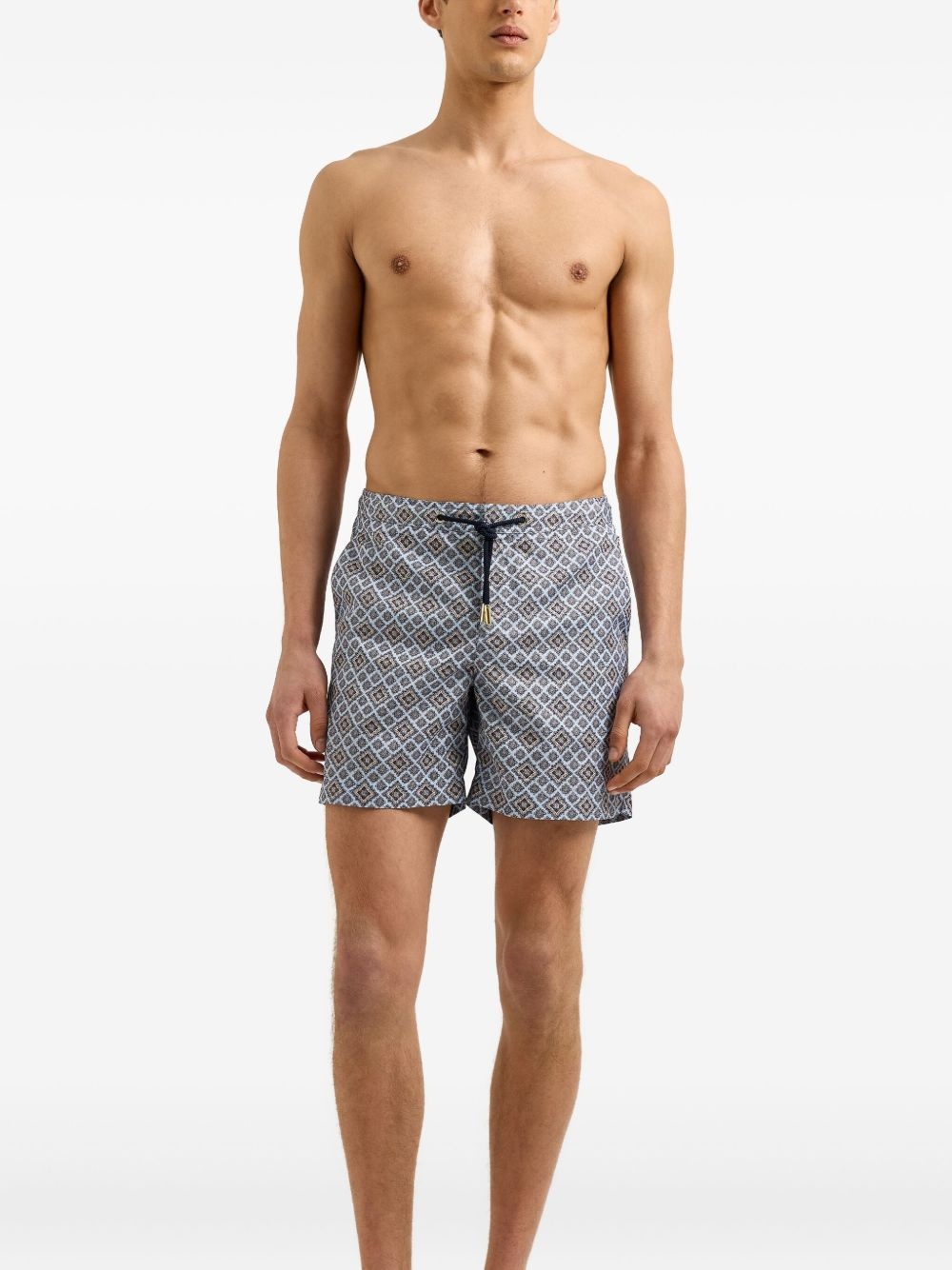 geometric-print swim shorts - 3
