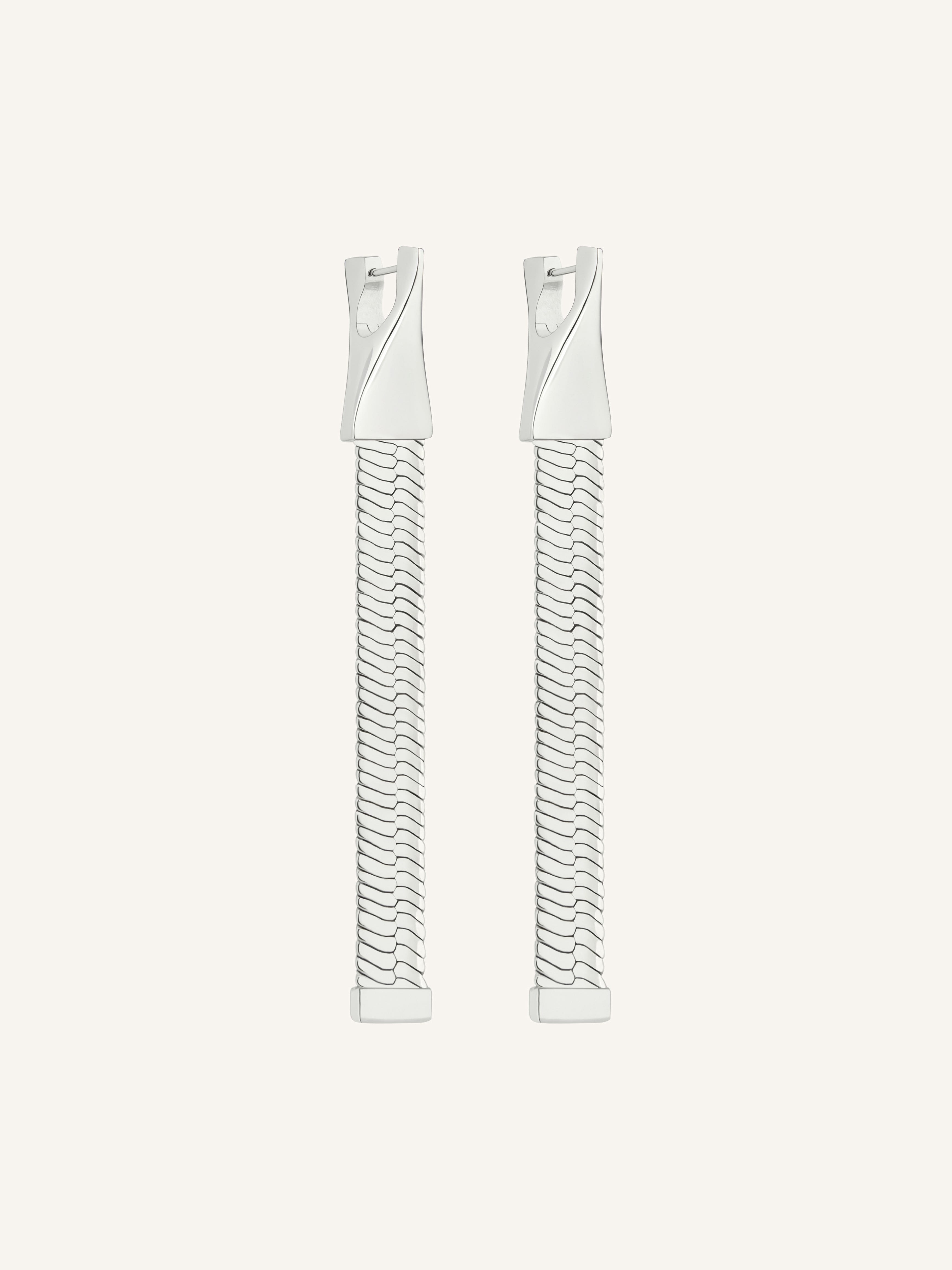 ONE SNAKE CHAIN EARRINGS - 2
