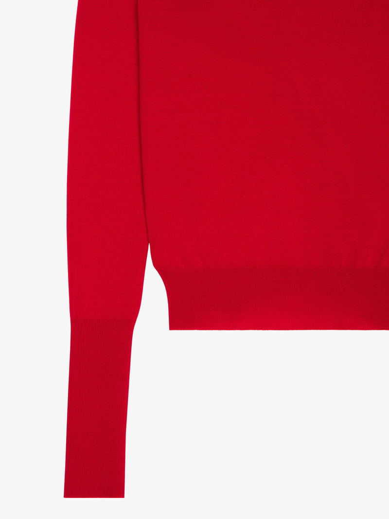 SLIM FIT SWEATER IN WOOL 와 DRAPED 오픈 백 5