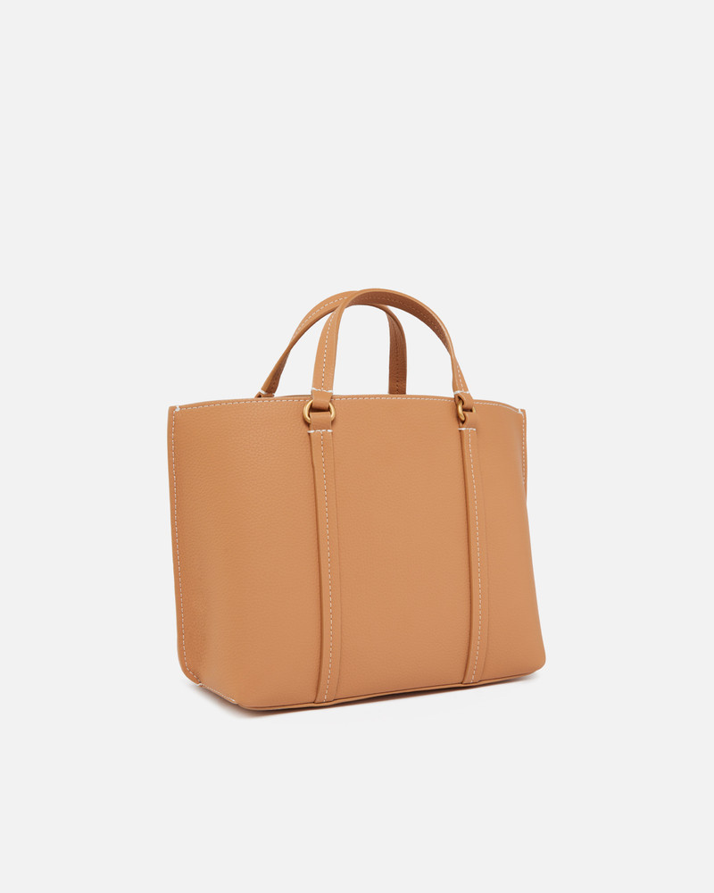 PINKO LARGE TUMBLED LEATHER SHOPPER BAG outlook