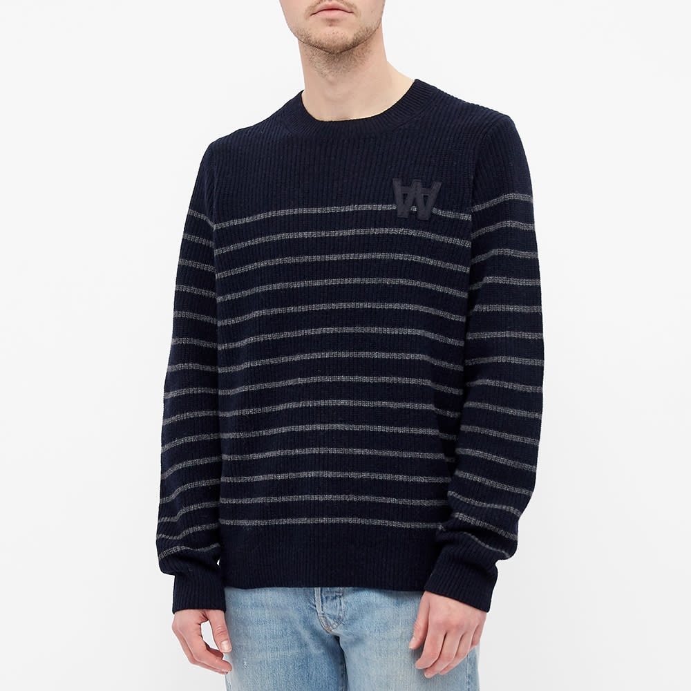 Wood Wood Louis Striped AA Crew Knit - 4