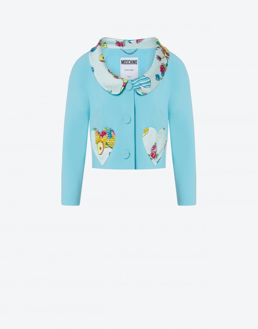 CALICO ANIMALS DETAILS CRÊPE JACKET - 1
