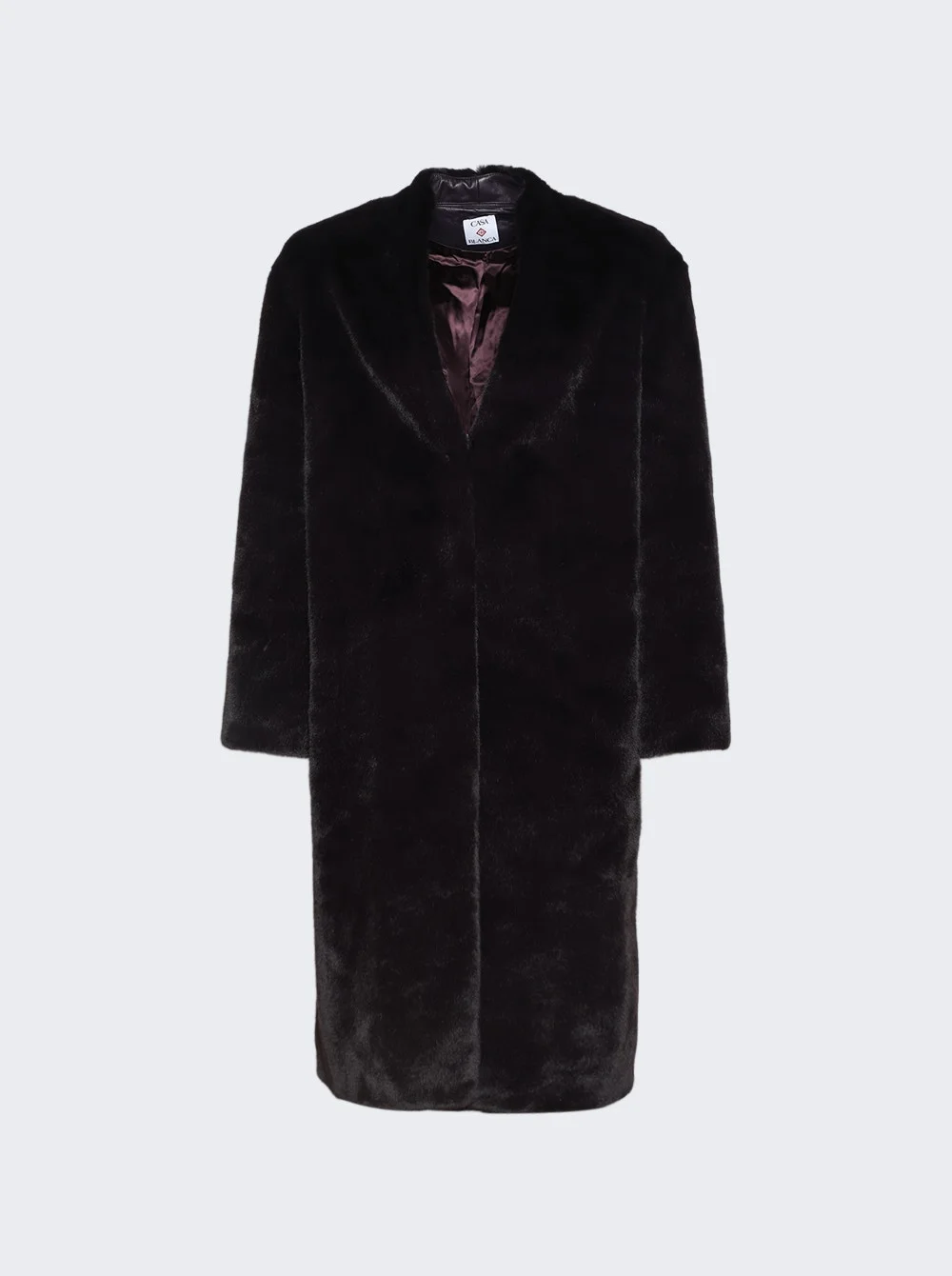 Fur Coat Aubergine - 1