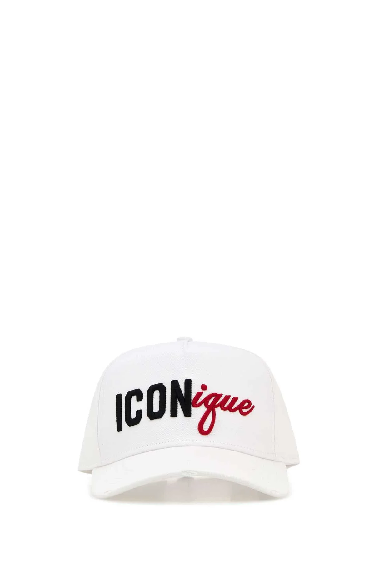 Dsquared Men White Gabardine Baseball Cap - 1