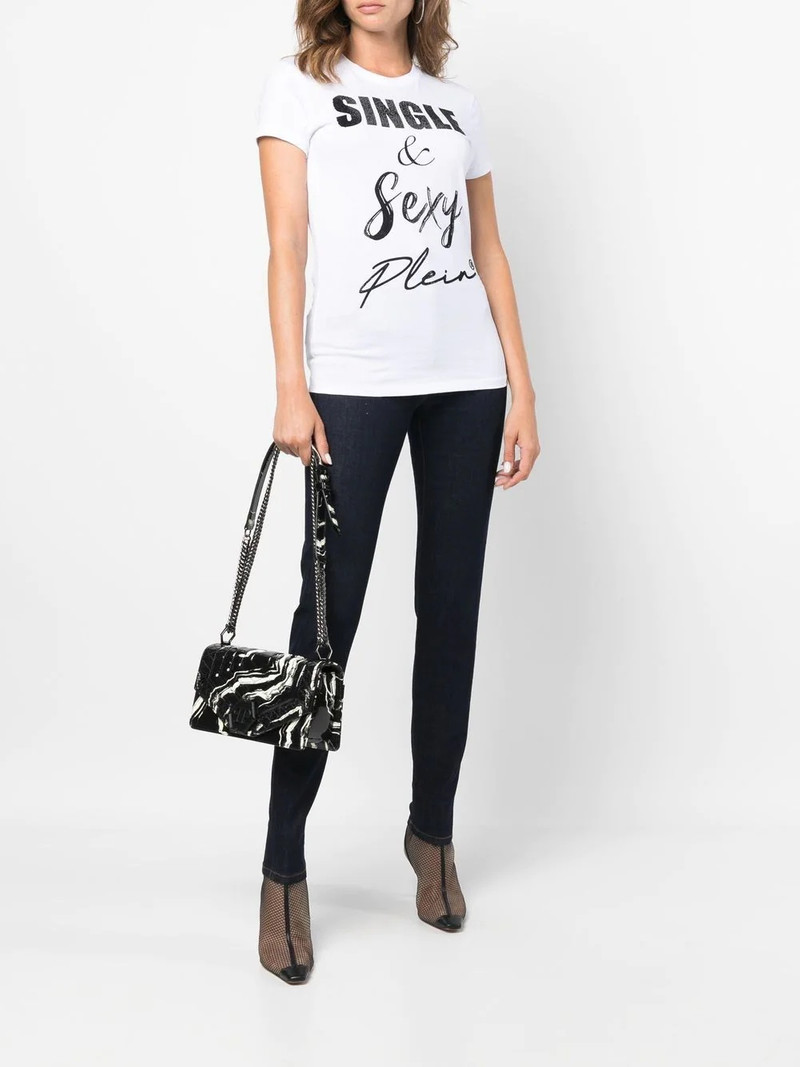 PHILIPP PLEIN graphic-print cotton T-shirt outlook