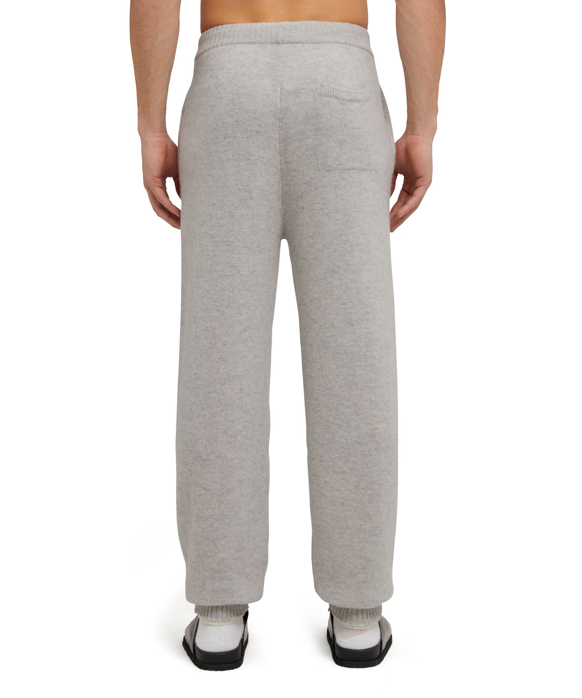 MSGM trousers in "Embroidery Cachemire blend knit" fabric - 3