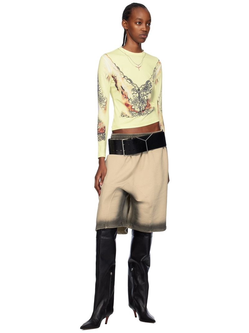 Y/Project Yellow Printed Long Sleeve T-Shirt outlook
