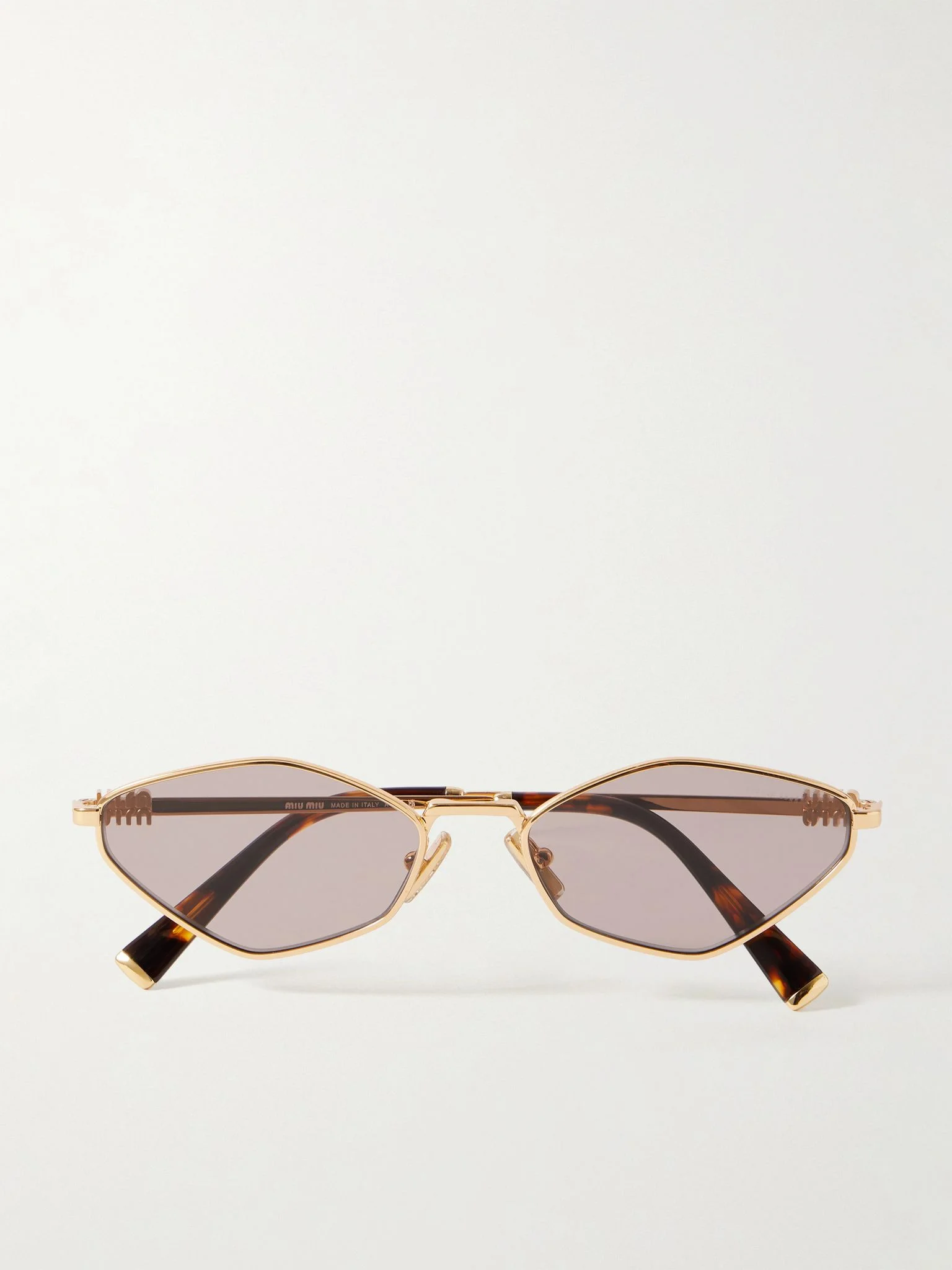 Hexagon-frame gold-tone sunglasses Gold - 1