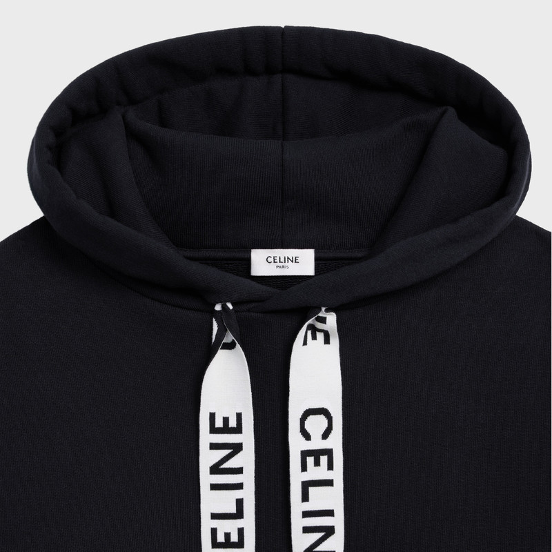 CELINE LOOSE HOODIE IN COTTON FLEECE 3