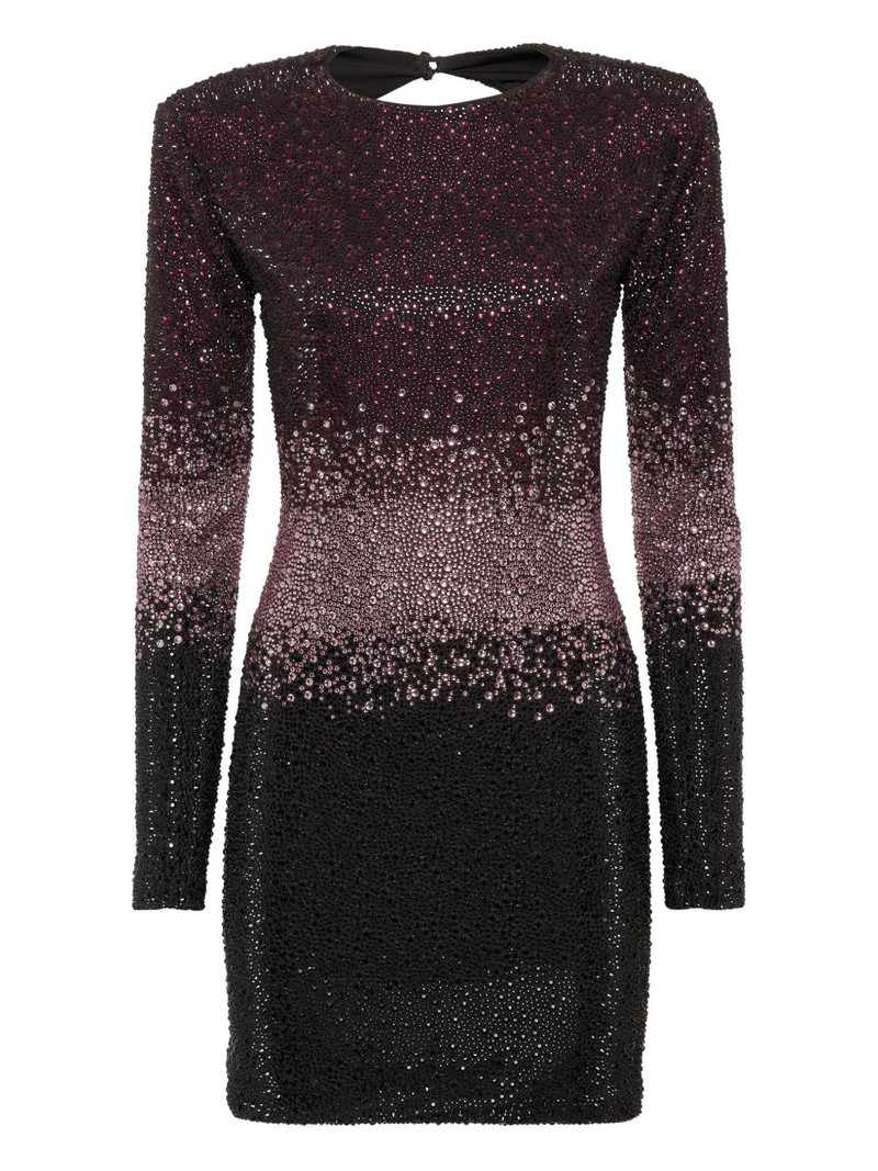 low-cut strass mini dress 1