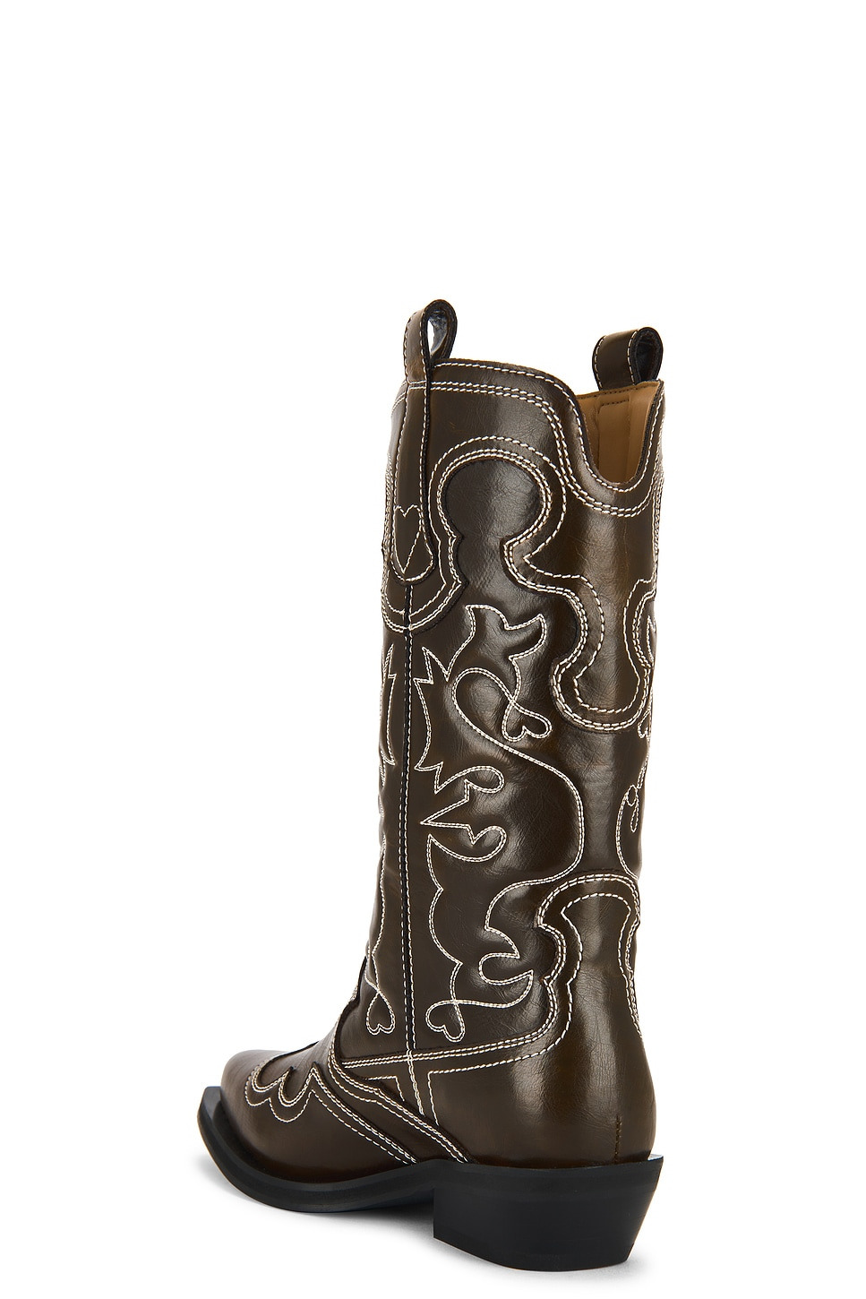 Mid Shaft Embroidered Western Boot - 3