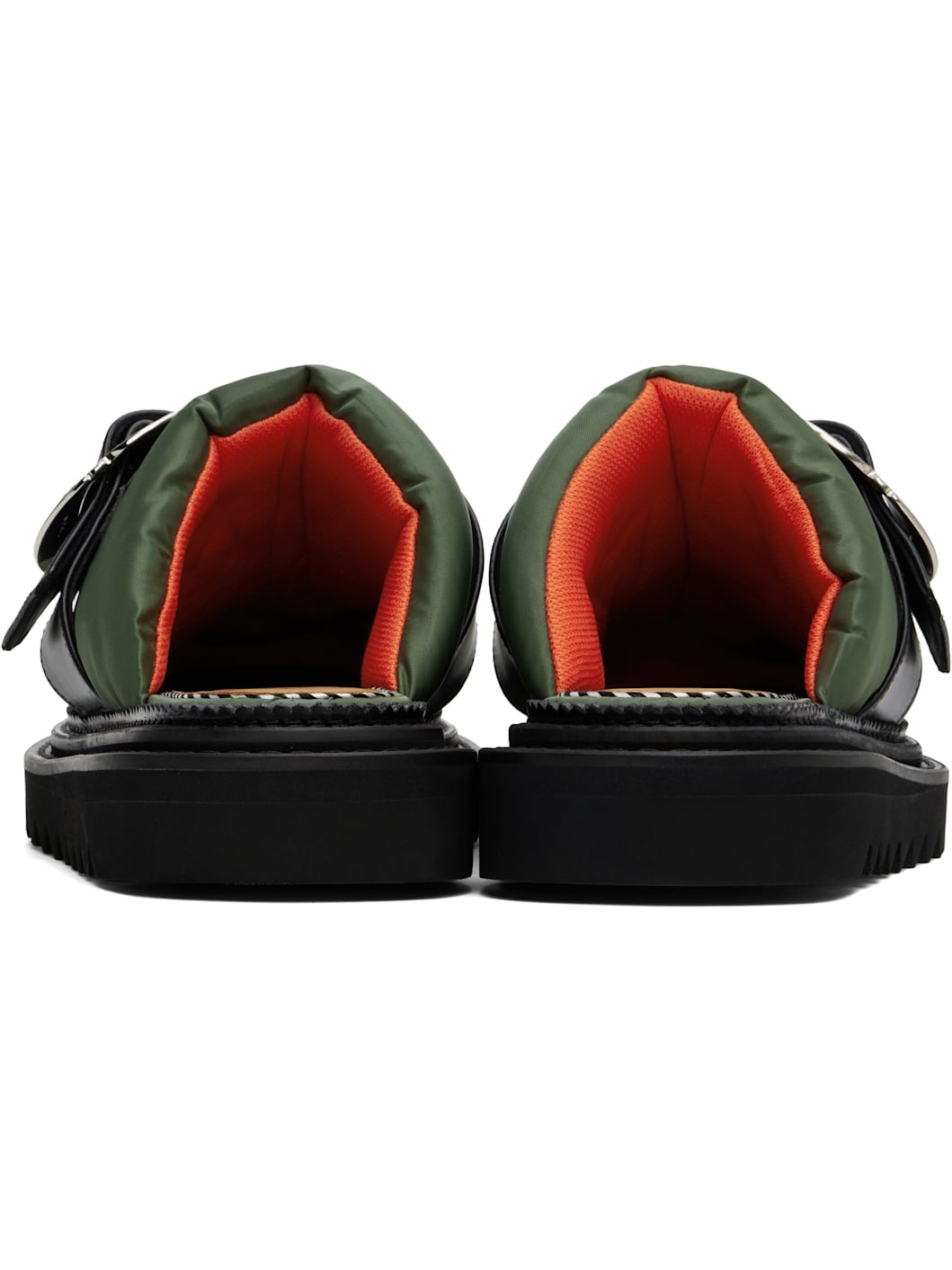 Khaki Buckle Slippers - 2