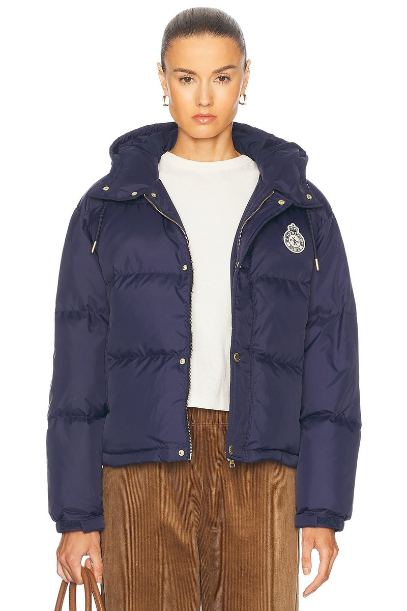 Crown Logo Hooded Down Jacket 1