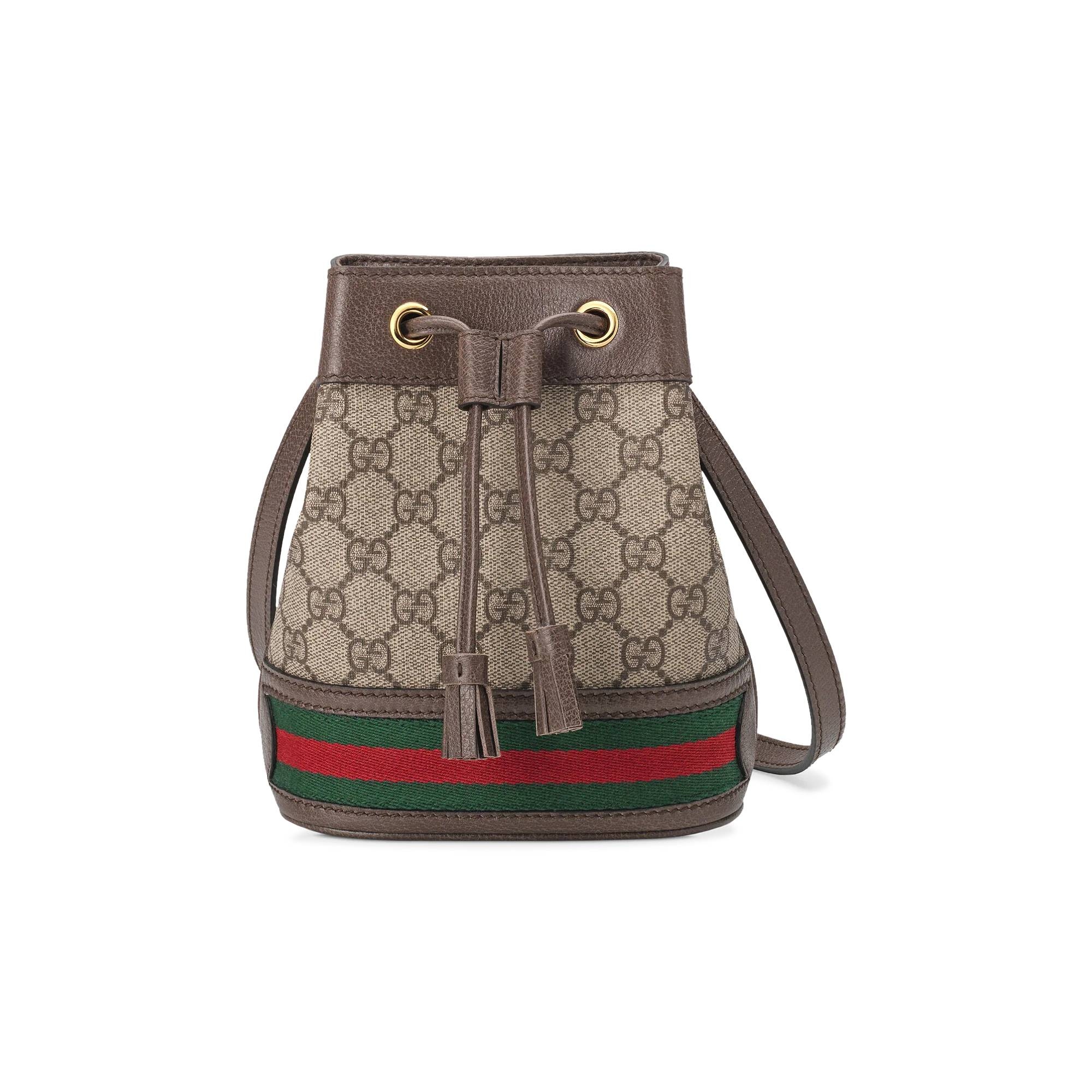 Gucci Ophidia Mini Bucket Bag 'Beige/Ebony' - 1