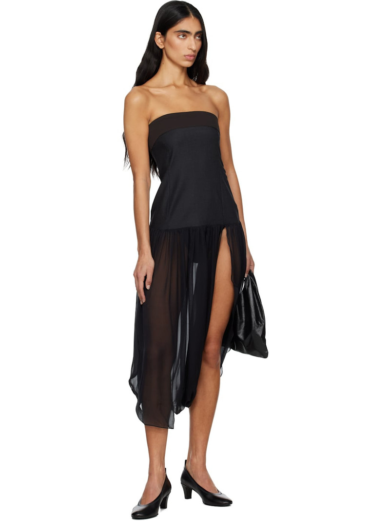 paloma wool Black Mila Midi Dress outlook