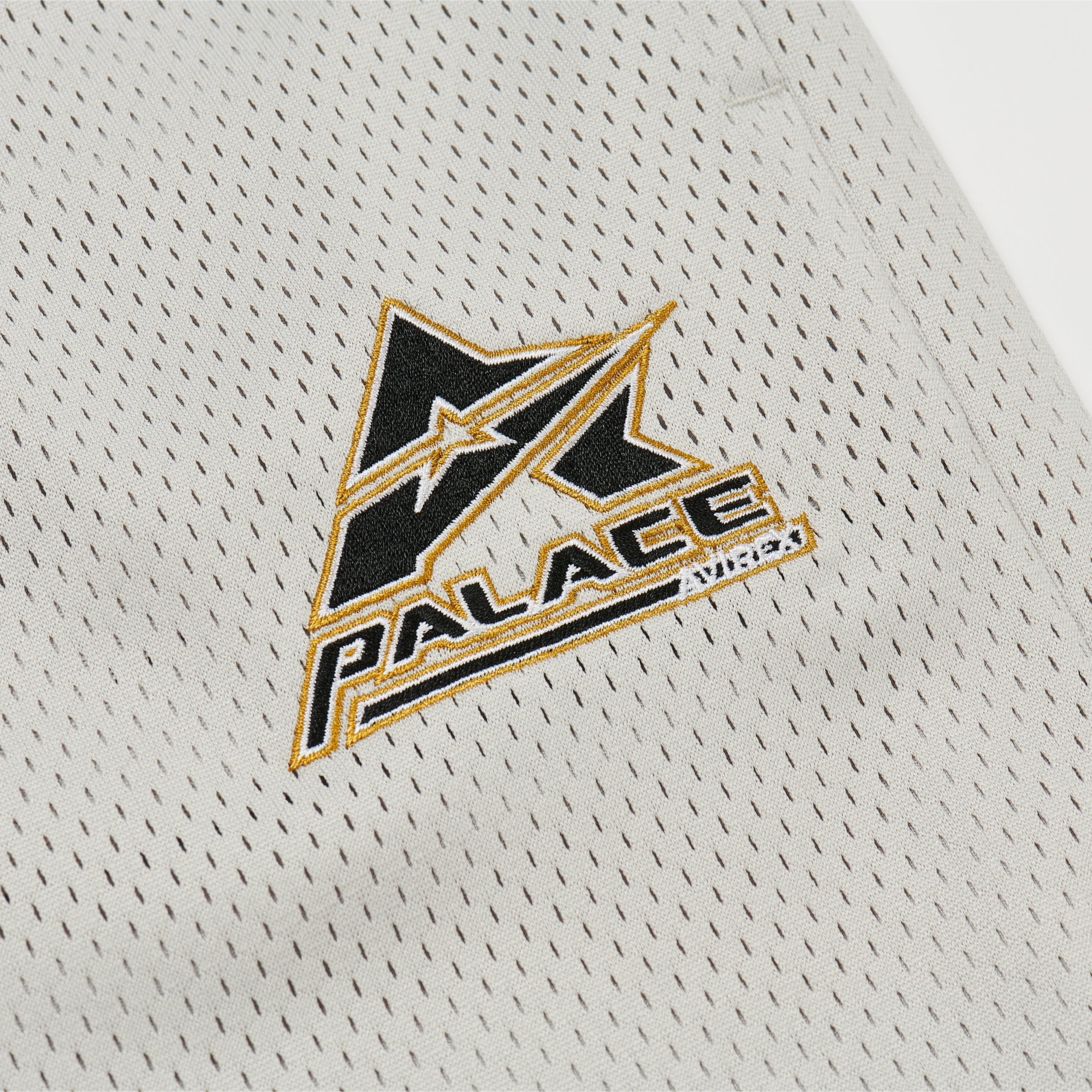 PALACE AVIREX MESH JOGGER SILVER - 3