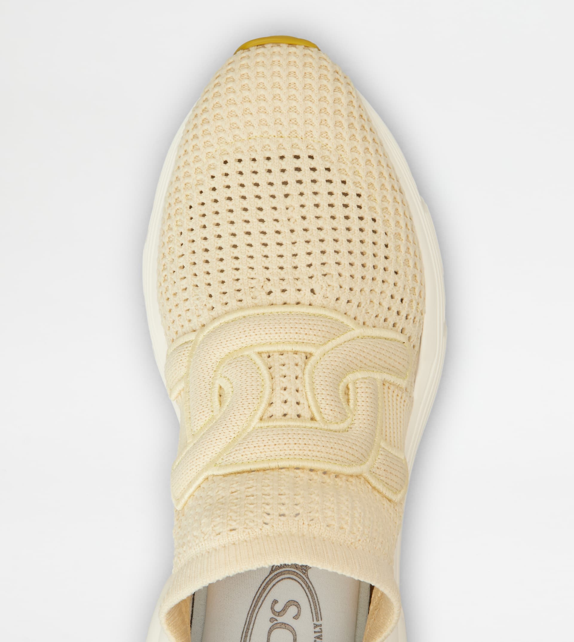 KATE SLIP-ON SNEAKERS IN FABRIC - YELLOW - 5
