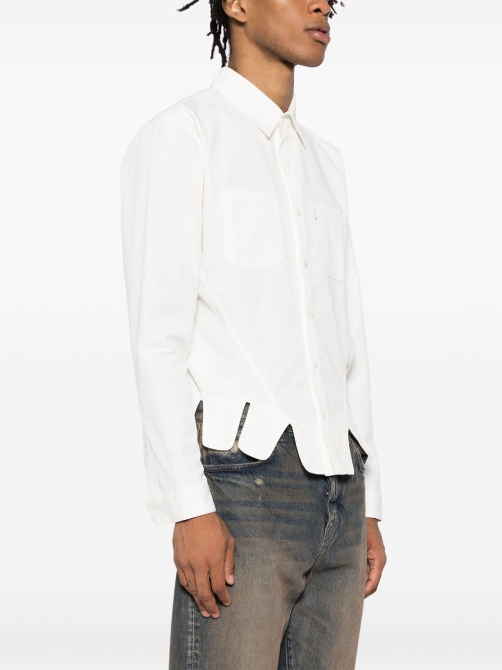 square petal corset shirt - 3